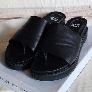 Eileen Fisher Duet Leather Slides